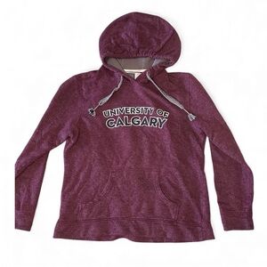 Burgundy Red University of Calgary Hoodie